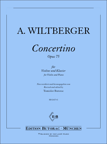 Cover - August Wiltberger, Concertino op. 75
